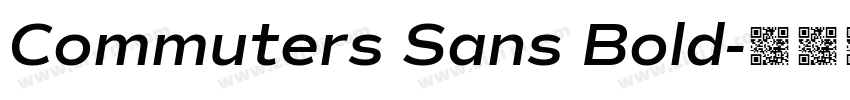 Commuters Sans Bold字体转换